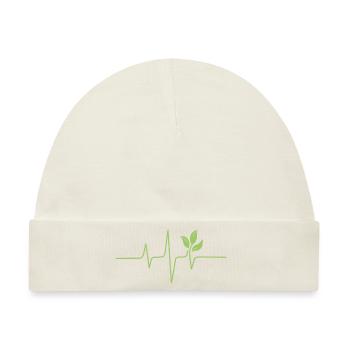 Herzschlag Umwelt - Baby Premium Organic Mütze - Naturweiß - Vorne