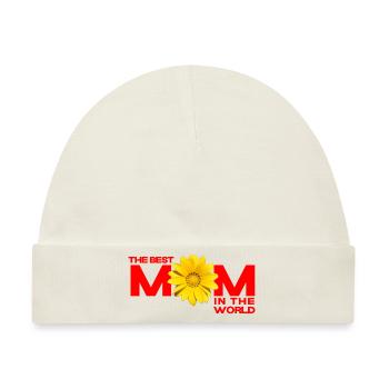 Die beste Mutter der Welt - Baby Premium Organic Mütze - Naturweiß - Vorne