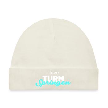 i love turmspringen - Baby Premium Organic Mütze - Naturweiß - Vorne