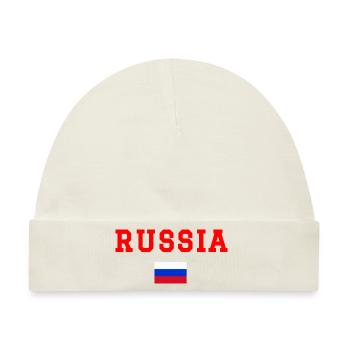 Russland - Baby Premium Organic Mütze - Naturweiß - Vorne