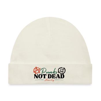 Punks not dead - Anarchy - Baby Premium Organic Mütze - Naturweiß - Vorne