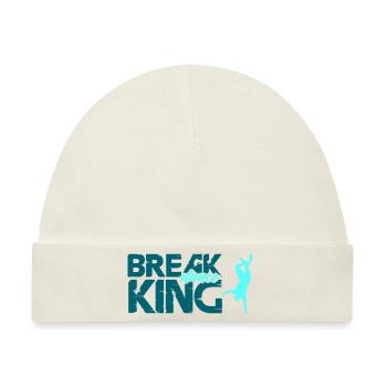 break dance king - Baby Premium Organic Mütze - Naturweiß - Vorne