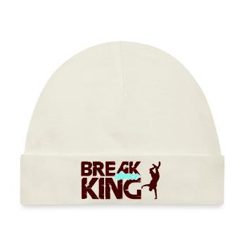 break dance king - Baby Premium Organic Mütze - Naturweiß - Vorne