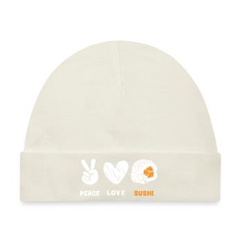 Japan Reis Lieblingsessen Küche - Baby Premium Organic Mütze - Naturweiß - Vorne