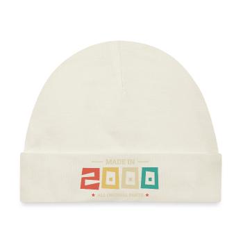 Legendär seit 2000 Original 2000 - Baby Premium Organic Mütze - Naturweiß - Vorne