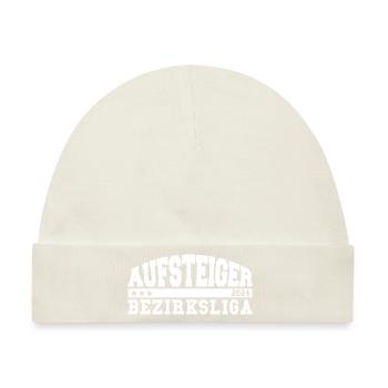 Aufsteiger 2024 Bezirksliga Aufstieg Fußball - Baby Premium Organic Mütze - Naturweiß - Vorne