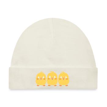 Küken - Baby Premium Organic Mütze - Naturweiß - Vorne