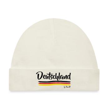 Deutschland-Design Fanartikel by Pioswelt - Baby Premium Organic Mütze - Naturweiß - Vorne
