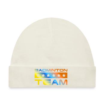 Badminton Crew Bunt - Baby Premium Organic Mütze - Naturweiß - Vorne