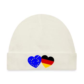 Die europäische Liebe - Baby Premium Organic Mütze - Naturweiß - Vorne