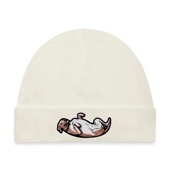 Rhodesian Ridgeback Yoga Rhodesian Ridgebacks - Baby Premium Organic Mütze - Naturweiß - Vorne