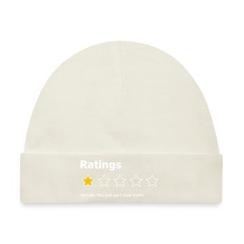 Die Einschaltquoten sind schrecklich - Baby Premium Organic Mütze - Naturweiß - Vorne