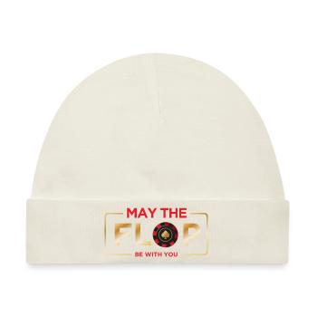 May the flop be with you Casino Poker - Baby Premium Organic Mütze - Naturweiß - Vorne