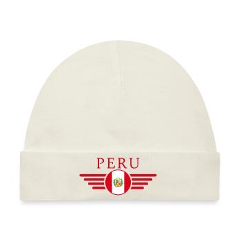 Ich liebe Peru, Eleganz Stil Design T-Shirt - Baby Premium Organic Mütze - Naturweiß - Vorne