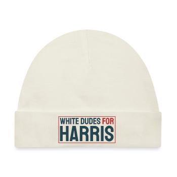 White-Dudes-For-Harris - Baby Premium Organic Mütze - Naturweiß - Vorne