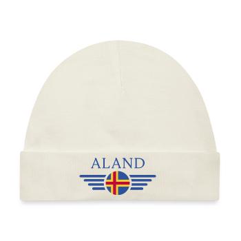Ich liebe Åland, Eleganz Stil Design T-Shirt - Baby Premium Organic Mütze - Naturweiß - Vorne