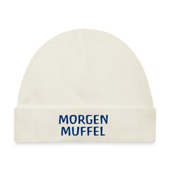 Morgenmuffel - Baby Premium Organic Mütze - Naturweiß - Vorne