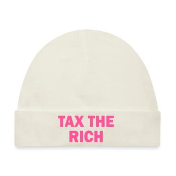 Tax the rich - Baby Premium Organic Mütze - Naturweiß - Vorne
