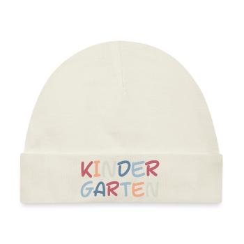 Schriftzug Kindergarten Kleinkinder - Baby Premium Organic Mütze - Naturweiß - Vorne