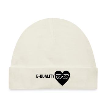 E-QUALITY - Baby Premium Organic Mütze - Naturweiß - Vorne