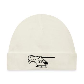 Heli EC135 - Baby Premium Organic Mütze - Naturweiß - Vorne