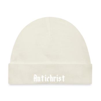ANTICHRIST Superstar Occult Satan Gothic Heidentum - Baby Premium Organic Mütze - Naturweiß - Vorne