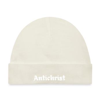 ANTICHRIST Superstar Occult Satan Gothic Heidentum - Baby Premium Organic Mütze - Naturweiß - Vorne