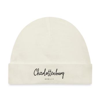 Berlin Charlottenburg Kiez Stadtteil Bezirk - Baby Premium Organic Mütze - Naturweiß - Vorne