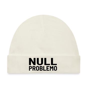 Null Problemo Kein Problem - Baby Premium Organic Mütze - Naturweiß - Vorne