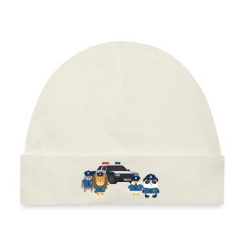 Polizei - Baby Premium Organic Mütze - Naturweiß - Vorne