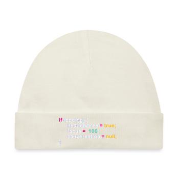 Programmierer Humor Code Witz für IExperten - Baby Premium Organic Mütze - Naturweiß - Vorne