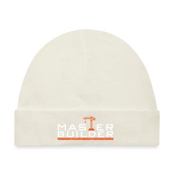 Baumeister I Bauherr Geschenke - Baby Premium Organic Mütze - Naturweiß - Vorne