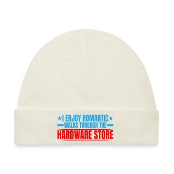 Enjoy Romantic Walks Through The Hardware Store13 - Baby Premium Organic Mütze - Naturweiß - Vorne