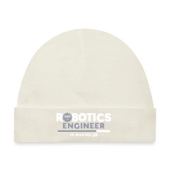 Roboter Robotik Ingenieur Kostüm Roboter - Baby Premium Organic Mütze - Naturweiß - Vorne