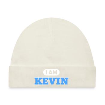 Kevin Name Spruch für stolze Kevins - Baby Premium Organic Mütze - Naturweiß - Vorne