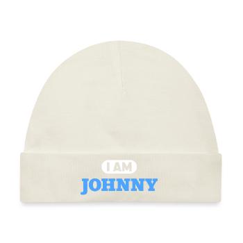 Johnny Name Saying für stolze Johnnys - Baby Premium Organic Mütze - Naturweiß - Vorne