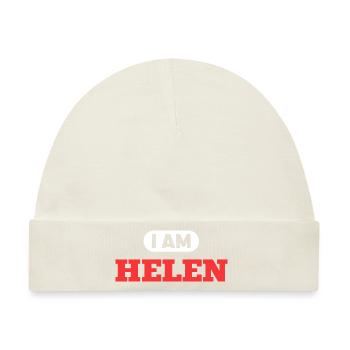 Helen Name Saying für stolze Helens - Baby Premium Organic Mütze - Naturweiß - Vorne