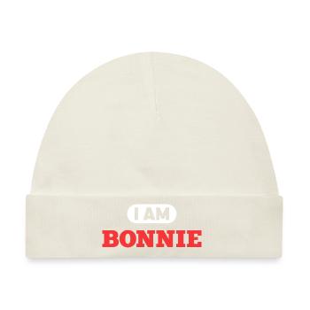 Bonnie Name Saying für stolze Bonnies - Baby Premium Organic Mütze - Naturweiß - Vorne