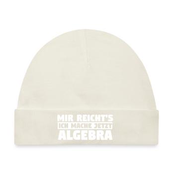 Mathematik Mathe Rechnen Algebra - Baby Premium Organic Mütze - Naturweiß - Vorne