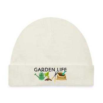 Garden Life Gardener Horticulturist Gardening Land - Baby Premium Organic Mütze - Naturweiß - Vorne