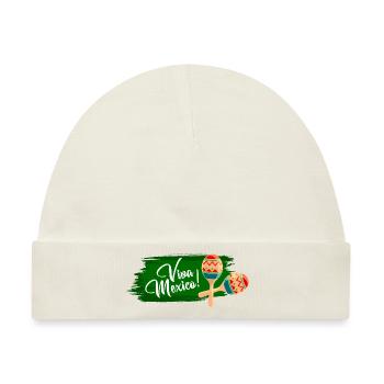Viva Mexico - Fiesta Party - Baby Premium Organic Mütze - Naturweiß - Vorne