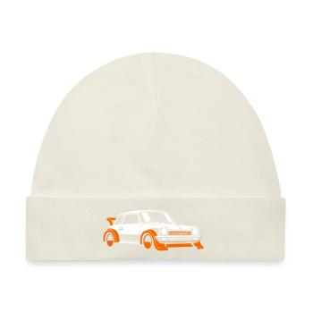 Rallye-Fahrzeug - Baby Premium Organic Mütze - Naturweiß - Vorne