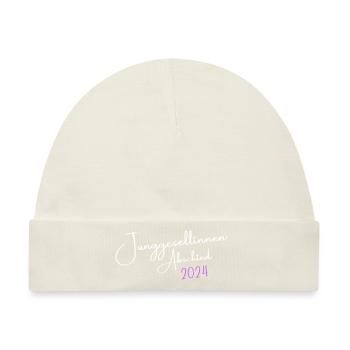 Junggesellinnenabschied 2024 Junggesellin - Baby Premium Organic Mütze - Naturweiß - Vorne