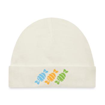 Süßigkeiten - Baby Premium Organic Mütze - Naturweiß - Vorne