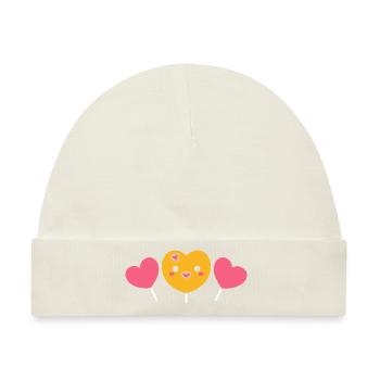 Süßigkeiten - Baby Premium Organic Mütze - Naturweiß - Vorne