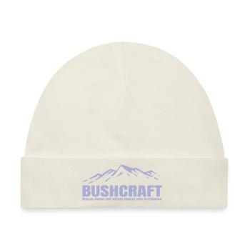 Bushcraft - Busch Genie mit Craftiness - Baby Premium Organic Mütze - Naturweiß - Vorne