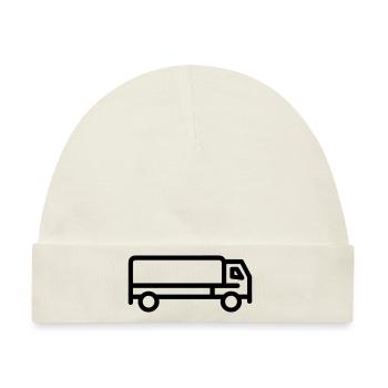 Lkw - Baby Premium Organic Mütze - Naturweiß - Vorne