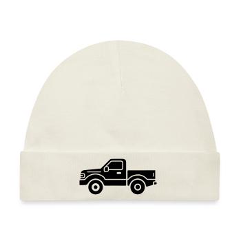 Lkw - Baby Premium Organic Mütze - Naturweiß - Vorne