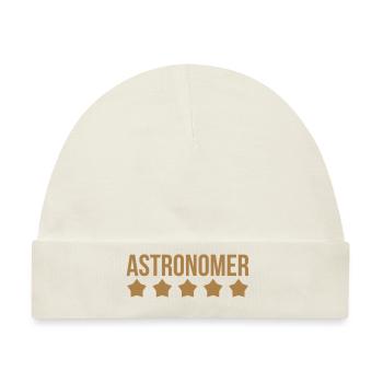 Astronom - Astronomie - Baby Premium Organic Mütze - Naturweiß - Vorne