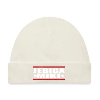 Jebiga Miki Design - Baby Premium Organic Mütze - Naturweiß - Vorne
